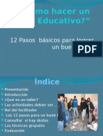 como hacer un taller educativo