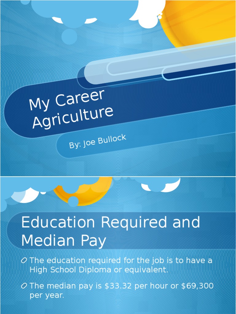 Agriculture Career Overview and Outlook | PDF