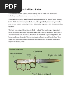 Knives Structure and Specification