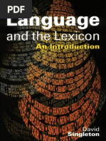 Download Language and Lexicon by ElennaSpeianu SN265195809 doc pdf