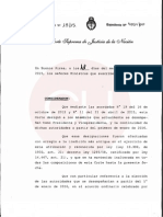 La Corte Suprema Reafirmó sus Facultades de Designación de Autoridades