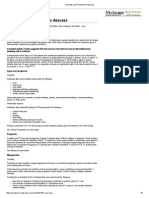 Tonsillitis and Peritonsillar Abscess