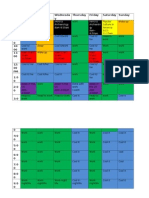 Breu Weekly Schedule