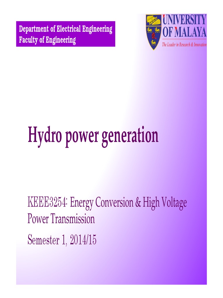 Hydropower Engineering Basics | PDF | Hydroelectricity | Power Station