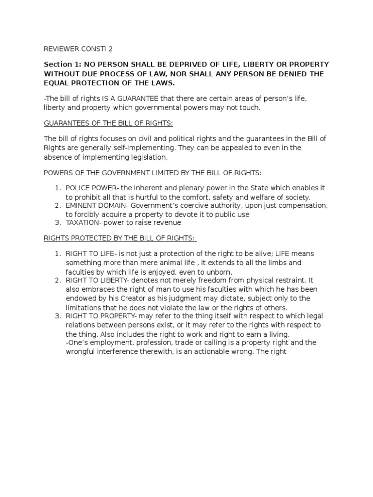 Reviewer Consti 2 Midterms | PDF