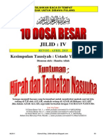 248758623 eBook Gratis 10 Dosa Besar Jilid IV Tuntunan Hijrah Dan Taubatan Nasuuha Revisi April 2015