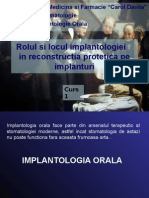 Curs 01 - Rolul Si Locul Implantologiei Orale