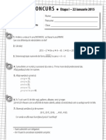 Test Gazeta de Matematica