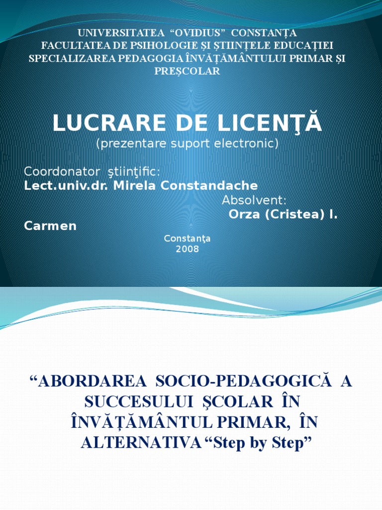 Power Point Licenta 2