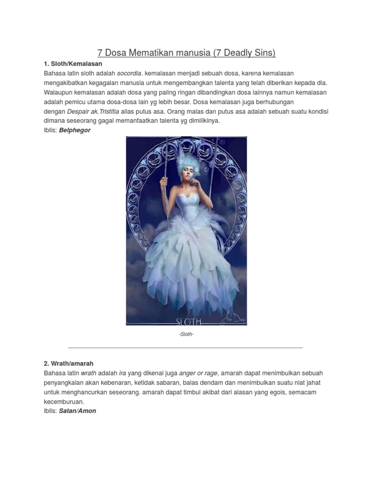 7 Dosa Mematikan Manusia Pdf