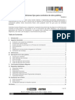 Pliego de Condiciones Tipo para Contratos de Obra Pública