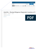 Introclin - Revised Brigance Diagnostic Inventory of Early Development