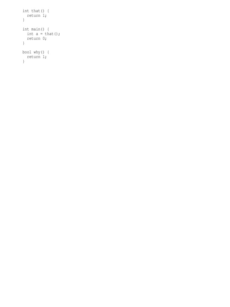 Simple C++ Function Example | PDF
