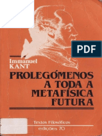 Kant - Prolegômenos a Toda a Metafísica Futura