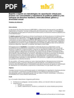 Experto en Metodologías de Capacitación Virtual