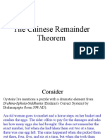 The Chinese Remainder Theorem