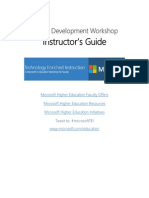 Microsoft TEI Faculty Development Workshop – Instructor’s Guide