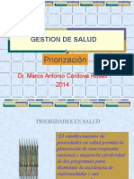 Gestión de salud y priorización