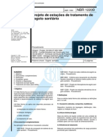 NBR 12209 - 1992 - Projeto de Estações de Tratamento de Esgoto Sanitários