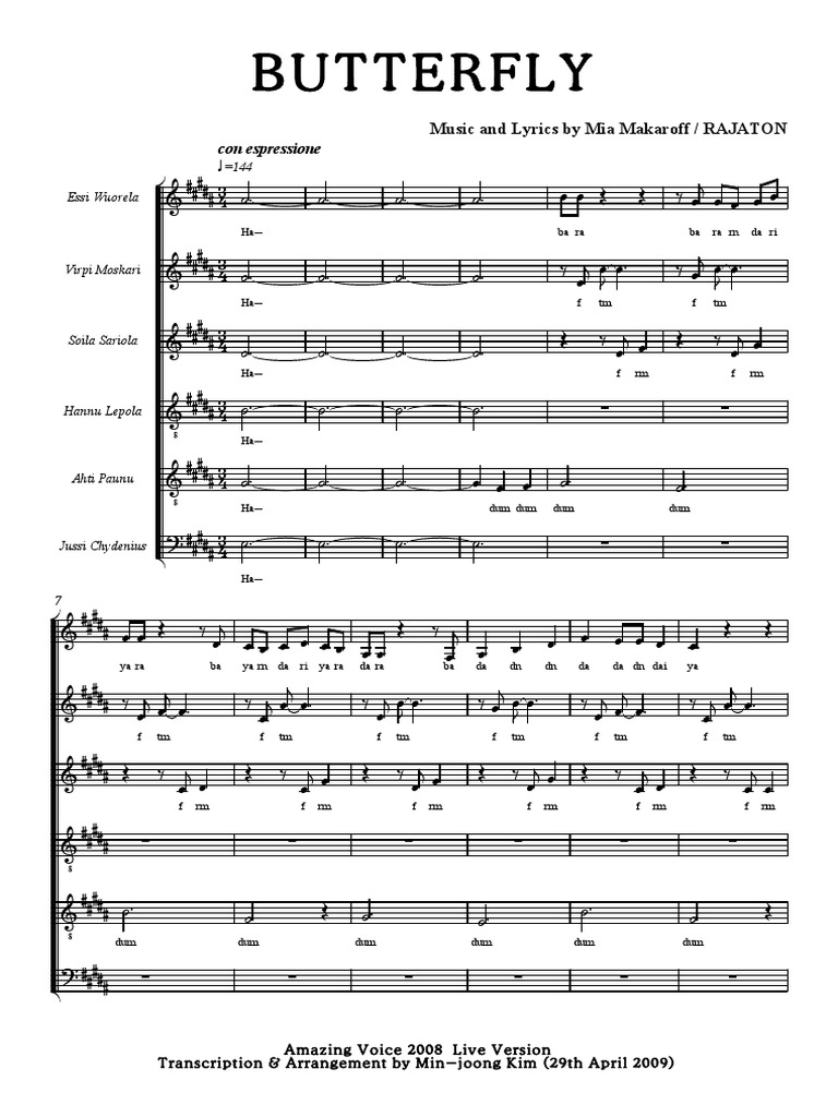 Rajaton - Butterfly | PDF