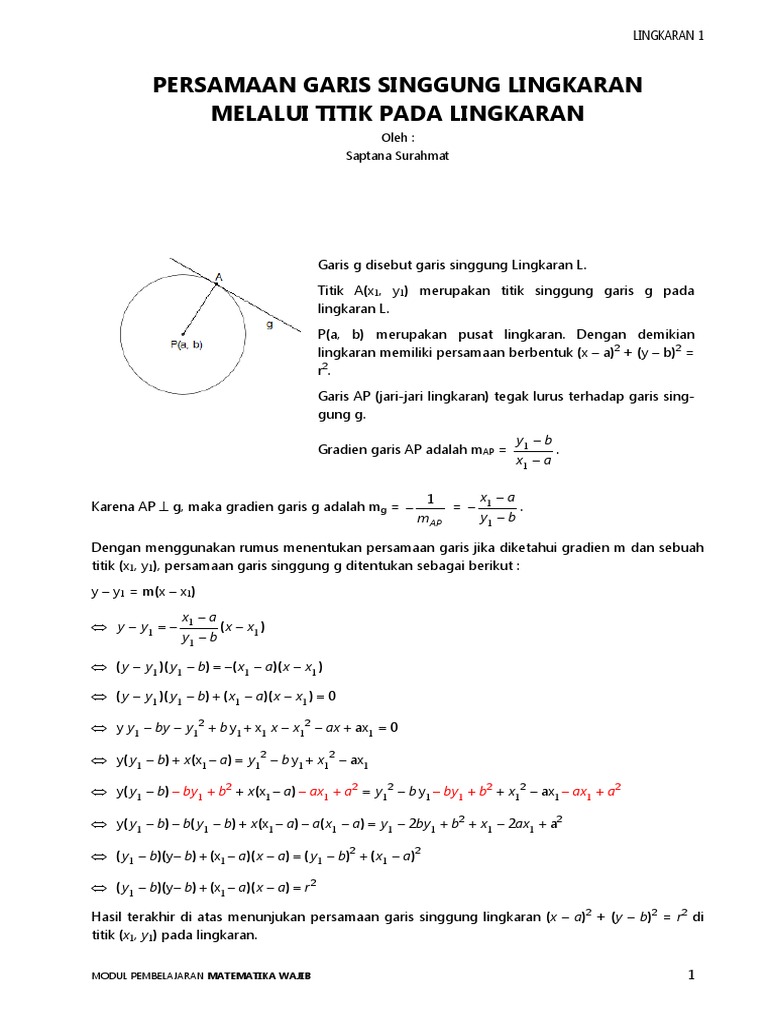 05 Lingkaran Garis Singgung Lingkaran Part 1