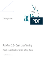 ActixOne v3 2 User Course 1 Basic User Training (1)