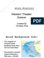 Theater History Western Greek
