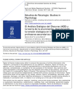 Ávila y Medina (2012) El Análisis Dialógico del Discurso