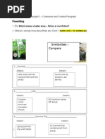 Prewriting: Similarities - Compare