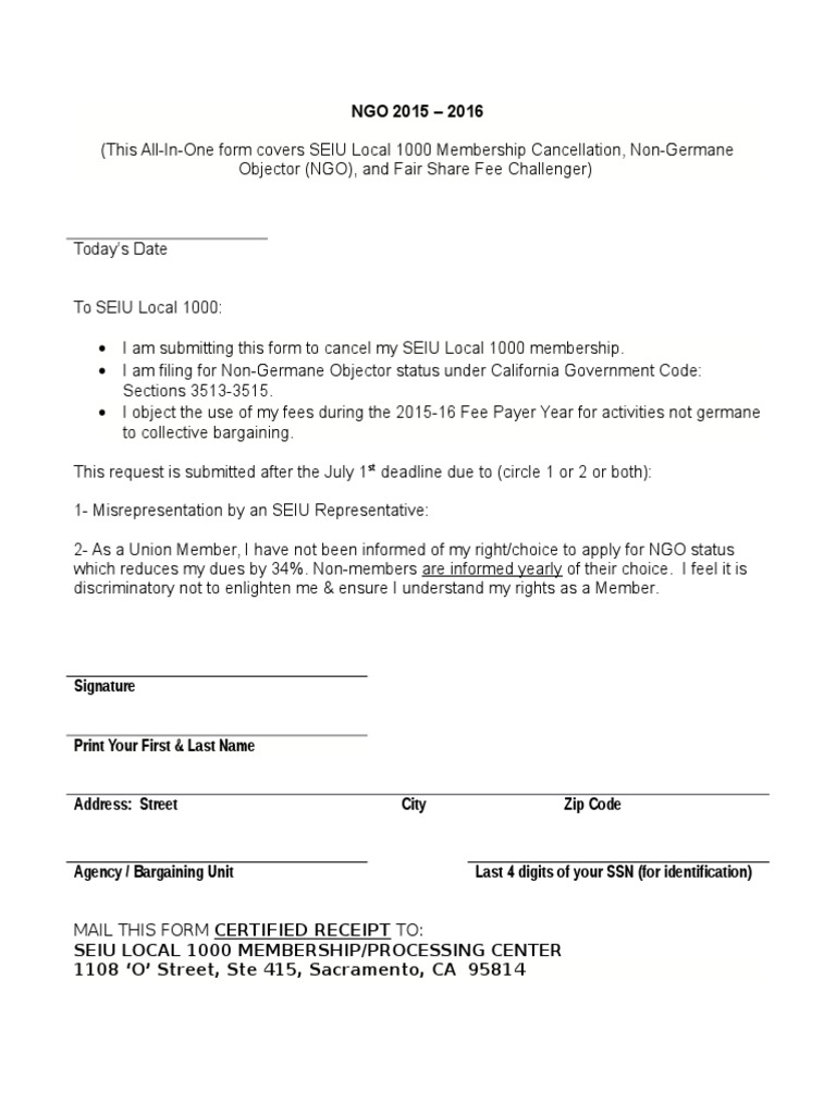 NGO Form After Deadline 2015-16 | PDF | Politics | Law