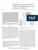 2014 Space Vector Modulation for Three-Level NPC Converter With Neutral Point Voltage Balance and Switching Loss Reduction