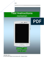 Sony Ericsson ST15 Xperia Mini Test Instructions - Mechanical Rev3