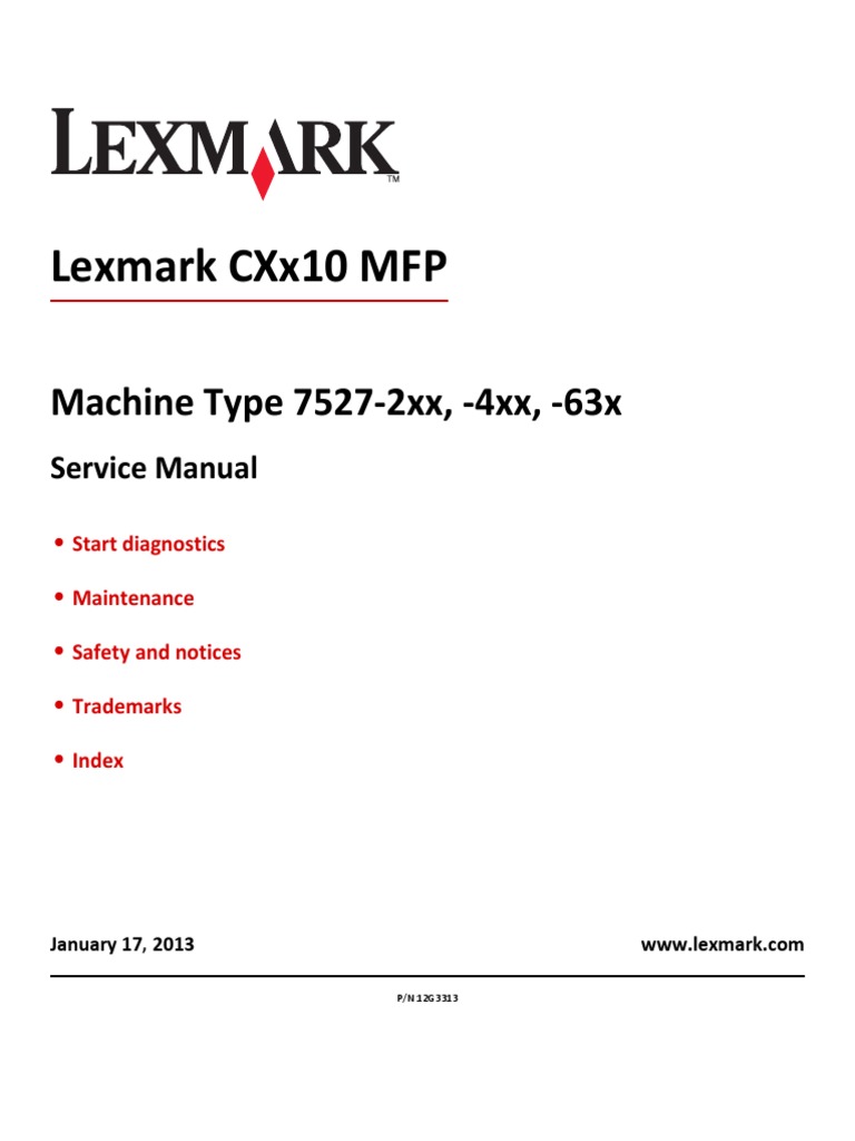 Service Manual Lex Mx 310 410 510.PDF 2 | Image Scanner | Implied Warranty