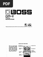 Boss DM-2 Delay: Instructions