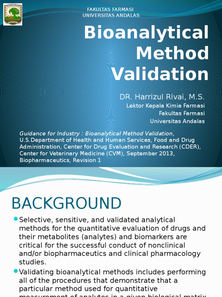 3 4 Bioanalytical Method Validation Detection Limit Accuracy And Precision