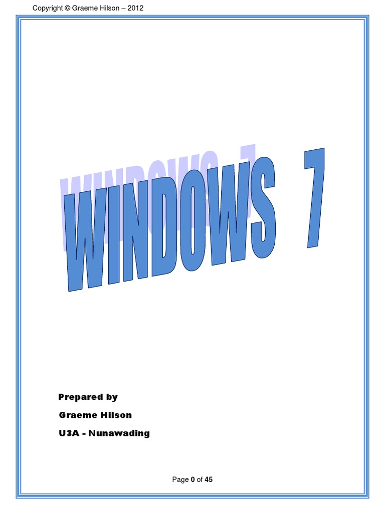 windows 7 notes Computer File Windows 7