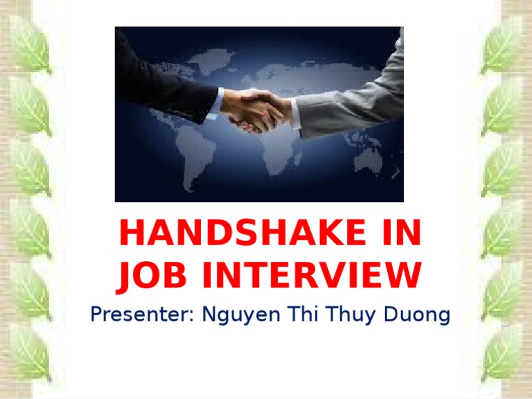 Job Interview Handshake Guide | PDF