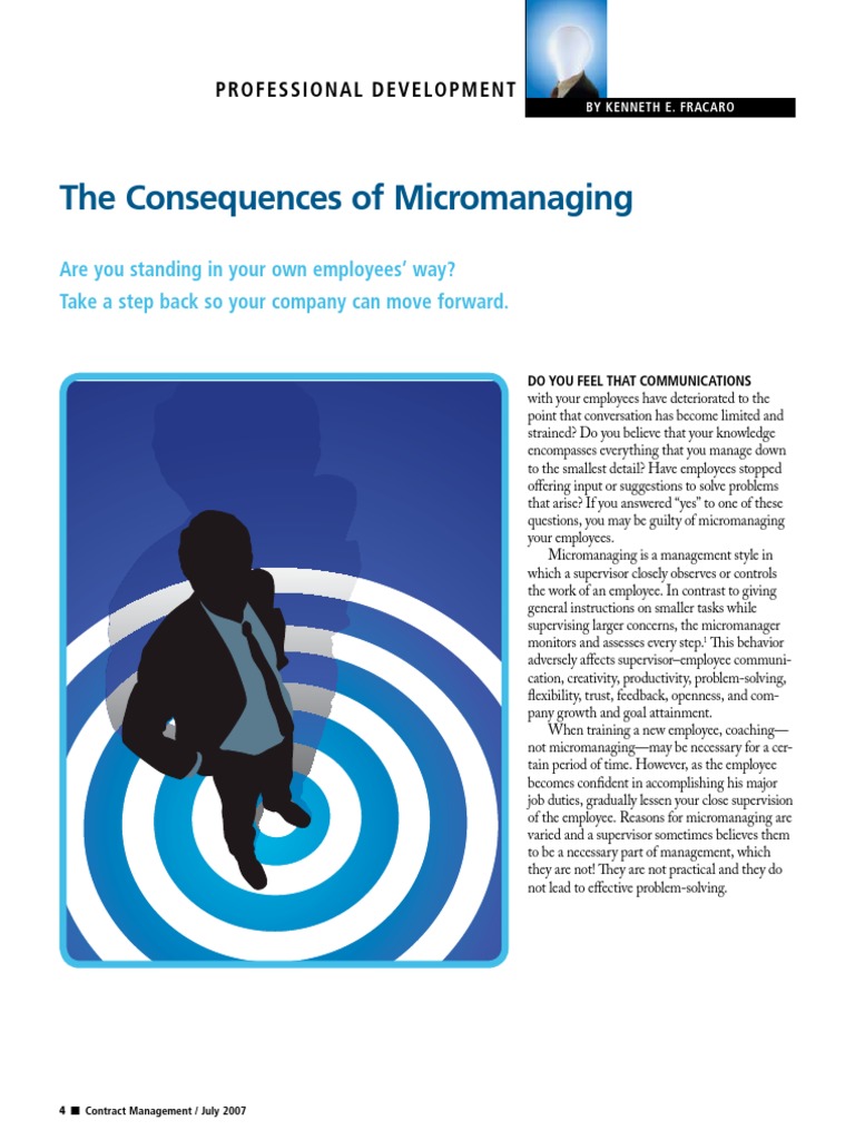 Overcoming Micromanagement | PDF | Employment | Behavioural Sciences