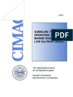 CIMAC SG1 Guideline Low Sulphur Diesel