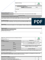 Formato Para La Presentacion de Proyectos de Formacin Profesional Excel