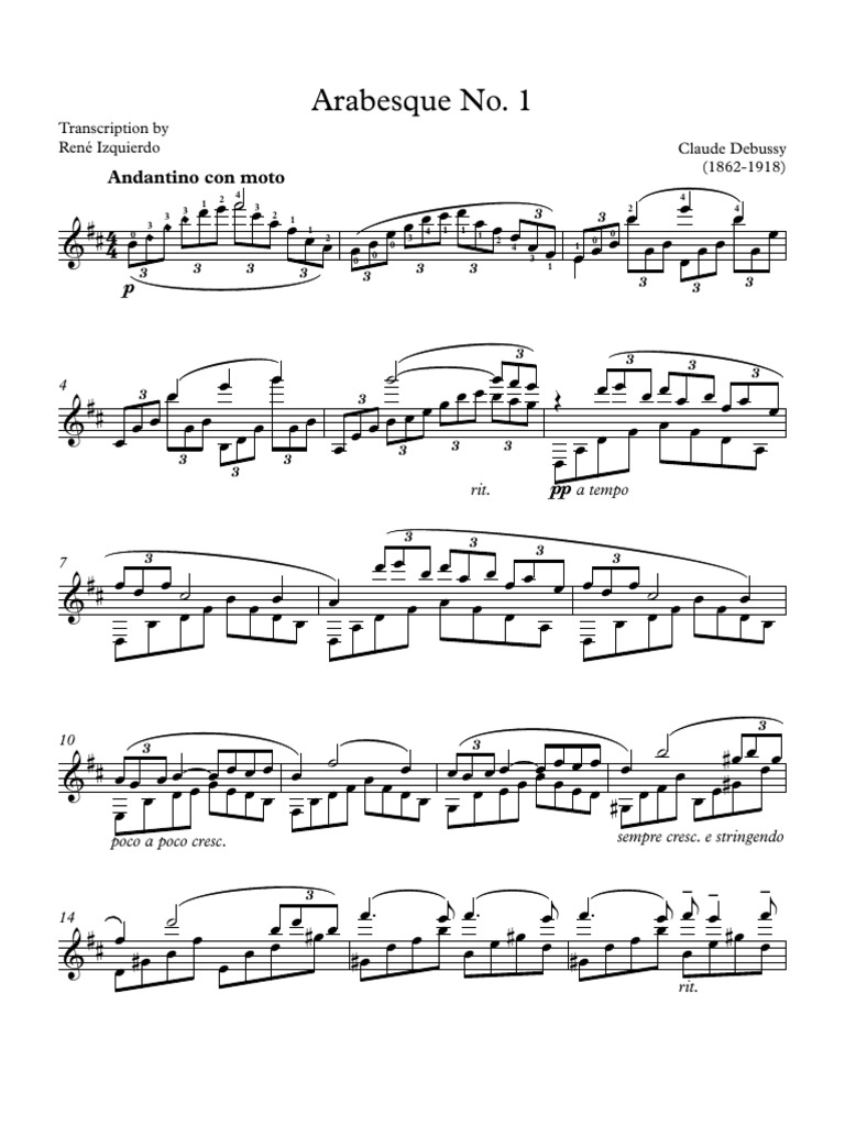 Arabesque No.1 Debussy