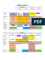 Jadwal Blok 10: Minggu 1