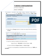 Output Device Configuration