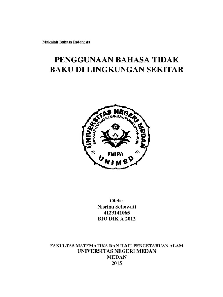 Makalah Bahasa Baku