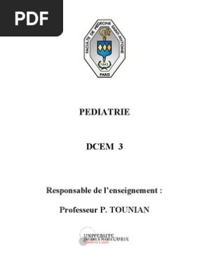 Tte La Pediaterie | Pdf | Enfant Prématuré | Spécialités Médicales