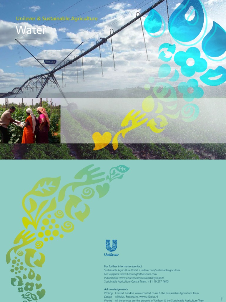 Water: Unilever & Sustainable Agriculture | PDF | Water Resources ...