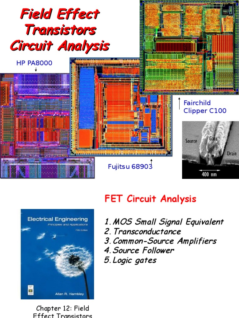 Lecture10 MOS Transistor Circuit Analysis PDF Field Effect