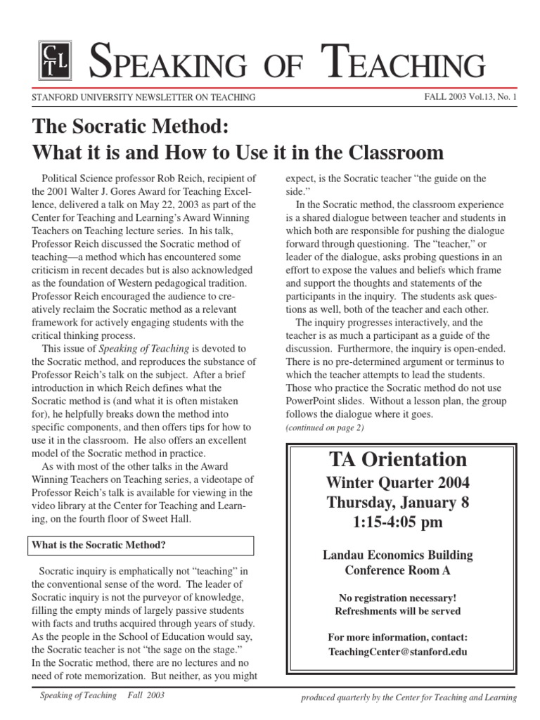 Socratic Method | PDF | Socrates | Plato