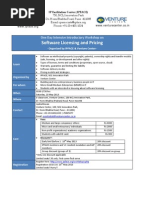 SoftwareLic Workshop Outline Final