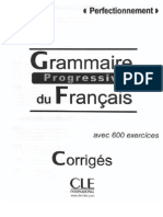 GRÉGOIRE, M. 3. Le Nom in Grammaire Progressive - Perfectionnement - Corrigés [2012]